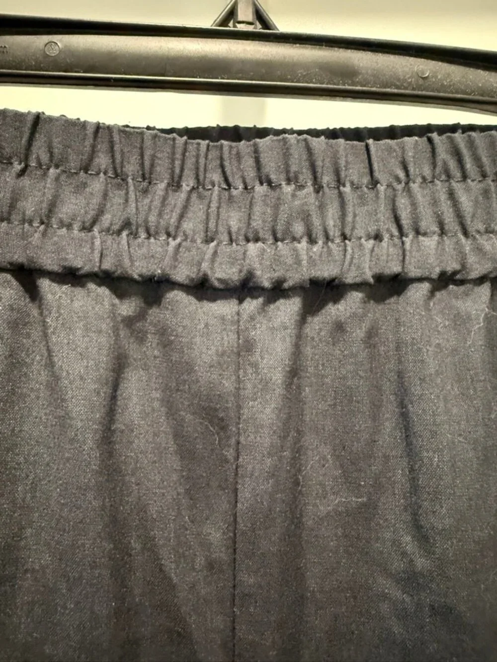 H&M Black Linen Blend Wide Leg Pants Size M